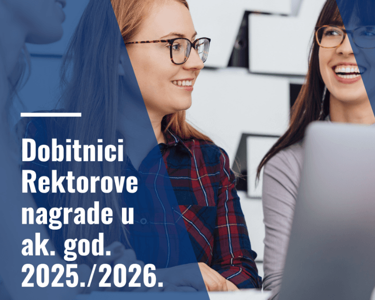 Dobitnici Rektorove nagrade u ak. god. 2025./2026.